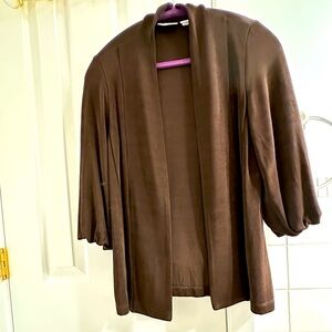 Travelers by Chico’s Brown Cardigan Jacket